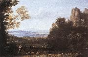 Claude Lorrain Landscape with Apollo and Mercury Spain oil painting artist
